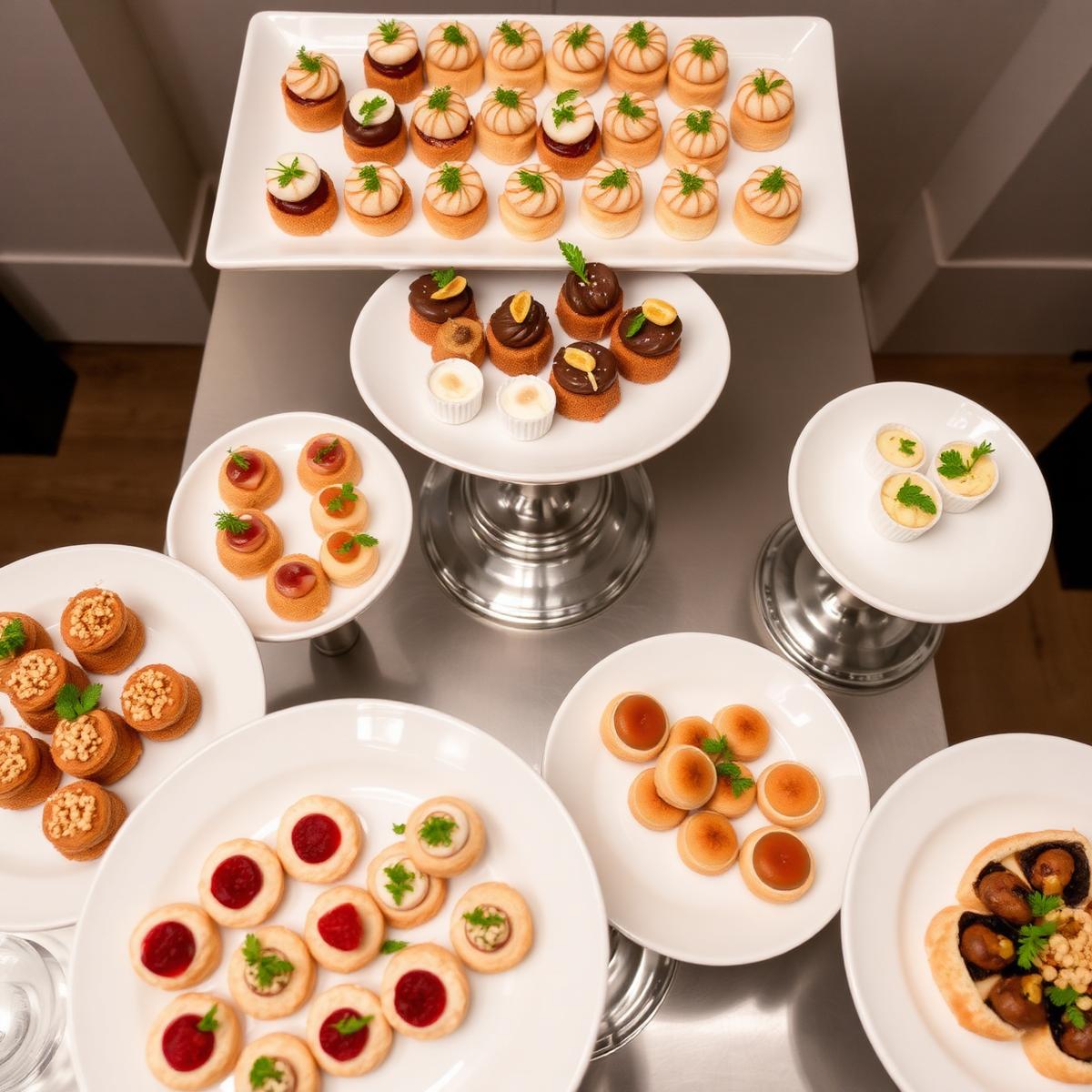 Catering food tray spread